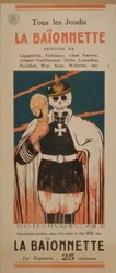 La Baïonnette. Toda quinta-feira. Fora com as máscaras. . . Lá está ele! 1916